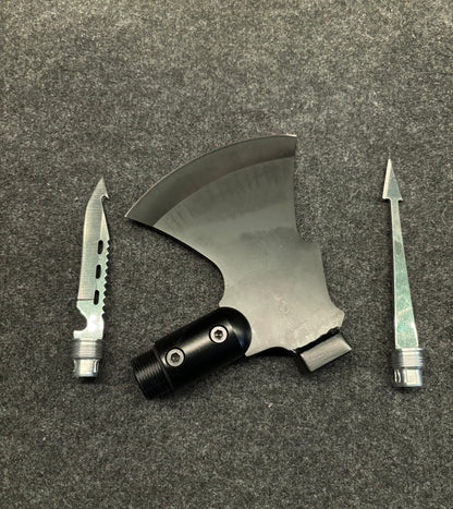 Multifunktions spade, yxa